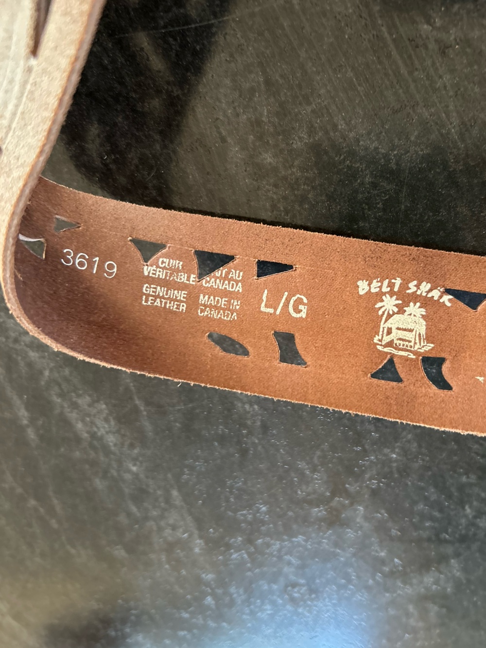 80s Belt Shak leather belt - Picture 4 of 11